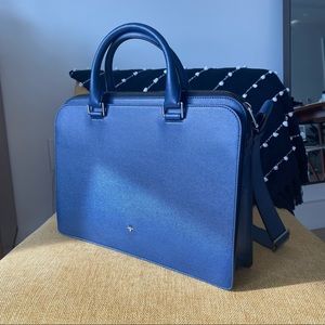 NWOT DIOR HOMME Navy Leather Briefcase / Laptop Bag